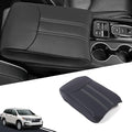 Center Console Armrest Cover for Honda Pilot 2023-2025/ Ridgeline 2024-2025/ Passport 2024-2026, Leather Armrest Lid Cushion Pad Armrest Seat Box Cover Mat (Black)