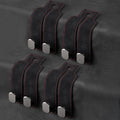 Leather Car Hooks, Car Back Seat Hooks, Car Headrest Hooks Universal for Bag Hooks, Ideal for Back Seat Storage﻿ (4pack-black)