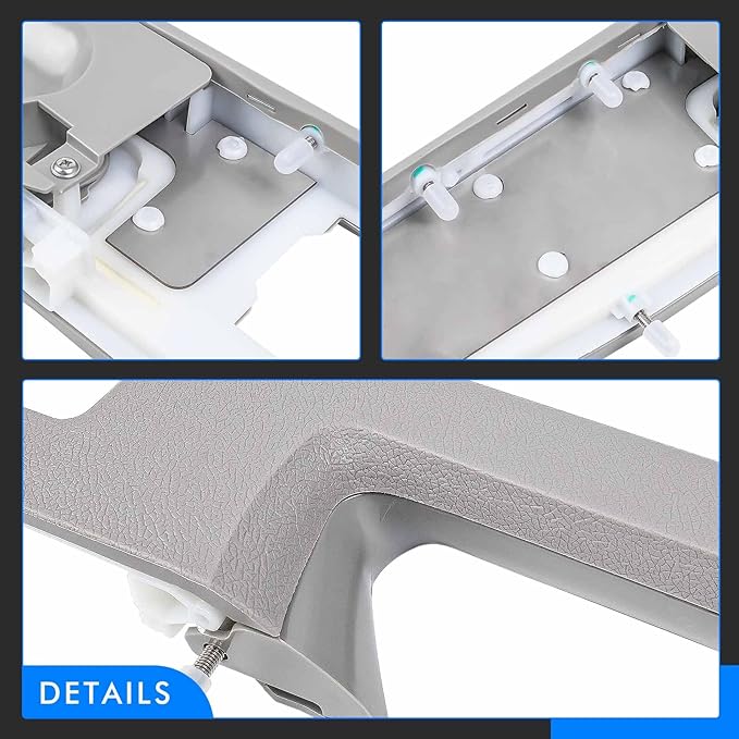 926-740 Front Left Driver Side Armrest Repair Kit Fit for Chevy Silverado Suburban Tahoe Avalanche For GMC Sierra Yukon 2010-2014 Door Panel with Release Handle Above Armrest 27In - Gray -GM# 84127281