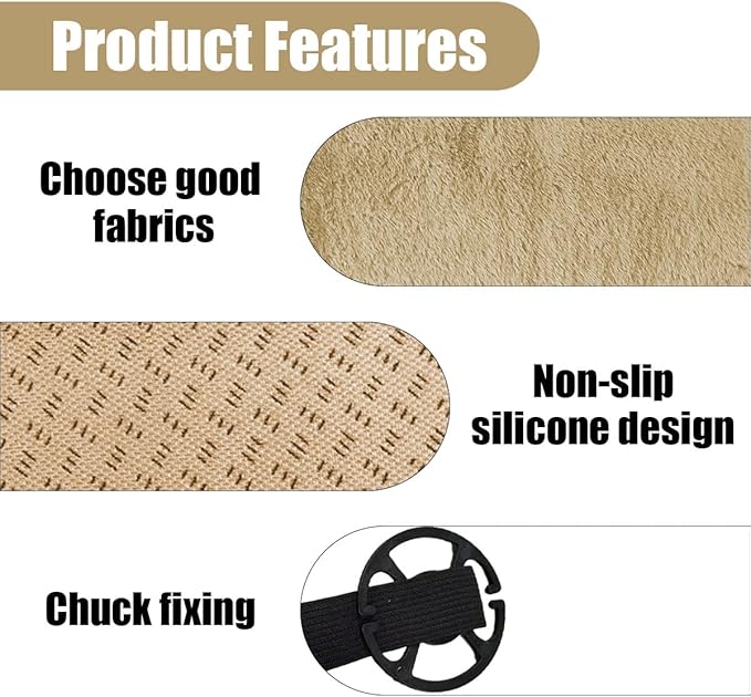 Sheepskin Car Seat Cushion, Soft Comfort Winter Driver Seat Cover, Fluffy Faux Fur Front Seat Pad, Car Seat Protector Pad for Office Chair, Universal Interior Accessory for Car SUV Truck (Camel)