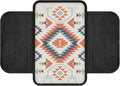 Navajo Aztec Geometric Pattern Car Armrest Cover Anti-Slip Middle Console Cover Breathable Auto Center Console Pad Car Interior Decoration Accessories Protector