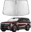 EcoNour Windshield Sun Shade Compatible for Cadillac Escalade 2021–2026 | Full-Size SUV Front Window Sunshade | Foldable Sun Visor Shield | UV & Heat Blocking Protection