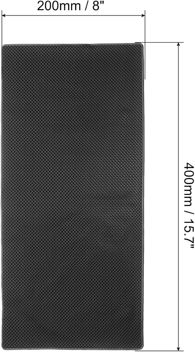 HARFINGTON 2pcs Car Dashboard Anti-Slip Mat 15.7" x 8" Universal Sticky Dash Pad Washable Reusable Car Non-Slip Mats for Phone Keys Sunglasses Electronic Devices, Black