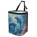 DISNIMO Ocean Dolphin Car Trash Can Leak-Proof Car Organizer Storage Bag for The Back Seat of Any Cars,Sedans, SUVs & Trucks Easy-to-Install Car Accessory Interior
