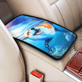indokyeyqaz Universal Car Center Console Cushion Pad, Swimming Dog Soft Waterproof Car Center Console Cover Auto Armrest Seat Box Cover Protector for Most Vehicle SUV Truck Car