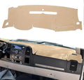 Dashboard Cover for GMC Sierra and Chevrolet Silverado- Fits 2007-2013 Models with Two Glove Boxes. Custom Fit Dash Mat, Won't Break Dash Sensors(Premium Carpet, Beige)