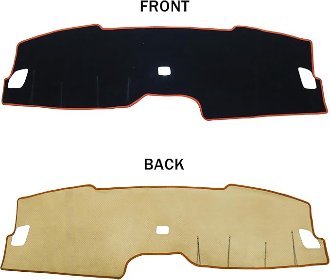 Dash Cover for Honda CR-V CRV Accessories 2023 2024 2025 2026 Dashboard Cover Center Console Dash Mat Carpet Protector Sunshield No Glare Non-Slip Pad Custom Fit, Orange Trim
