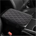 Car Center Console Pad, Waterproof PU Leather Auto Armrest Box Cover, Comfortable Vehicle Arm Rest Protector Cushion Pad for Car SUV, Universal Car Accessories (Black+Pink)