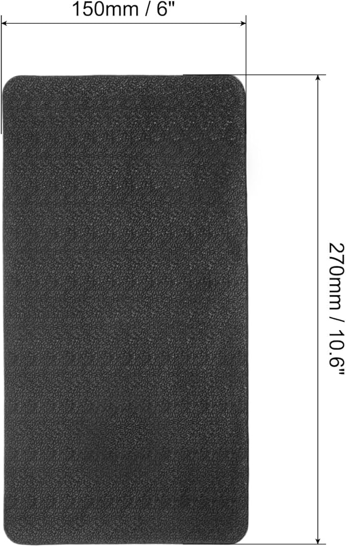 HARFINGTON 2pcs Car Dashboard Anti-Slip Mat 10.6" x 6" Universal Sticky Dash Pad Washable Reusable Car Non-Slip Mats for Phone Keys Sunglasses Electronic Devices, Black