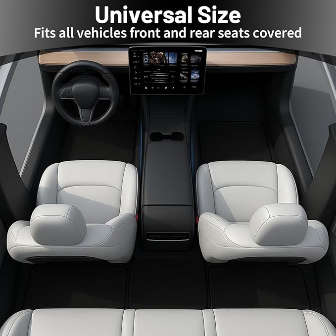WILLBOND 10 Pcs Self-Adhesive Disposable Car Floor Mats, 15.7"x19.6" Black Felt with Adhesive Backing, 1mm Thick, Universal Match Floor Protectors for Car Detailing, Wash, SUV & Truck Detailing