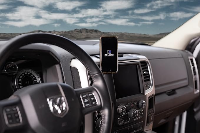 Course Motorsports Direct Fit Phone Mount - Dodge Ram (Classic Body) Compatible with All Phones - 1500/2500/3500/4500/5500 (2013-2018) - Magsafe Compatible Magnetic
