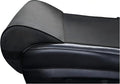 JUPENG Car Seat Leg Extender Cushion, Memory Foam Under Thigh Leg Support Pillow with Strap, Non-Slip Base & Removable Washable Cover for Driver Seat and Office Chair, Universal Comfort Pad(Black)