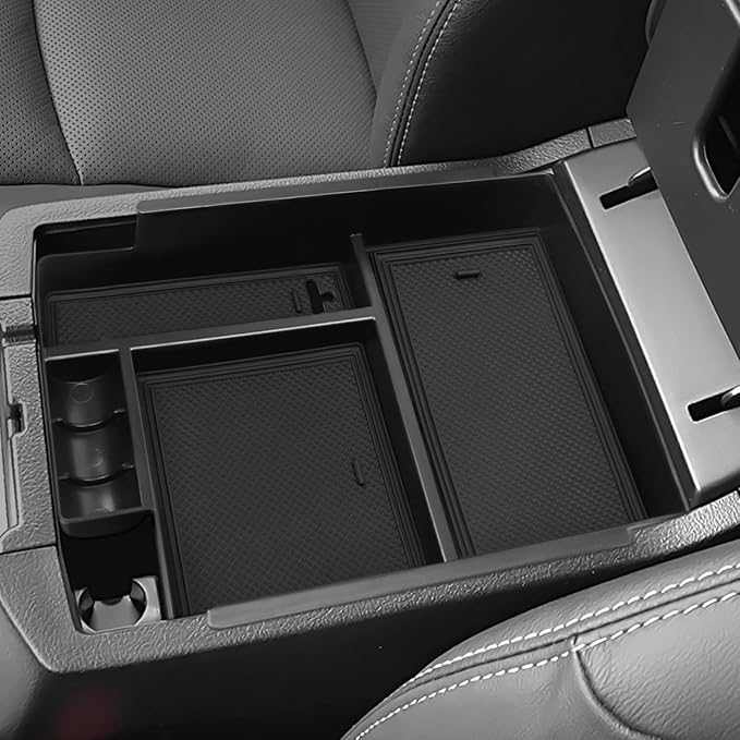 Hellet Center Console Hidden Box Organizer Compatible with Toyota 2010-2020 2021 2022 2023 2024 4Runner Interior Accessories Storage Box Tray Organizer