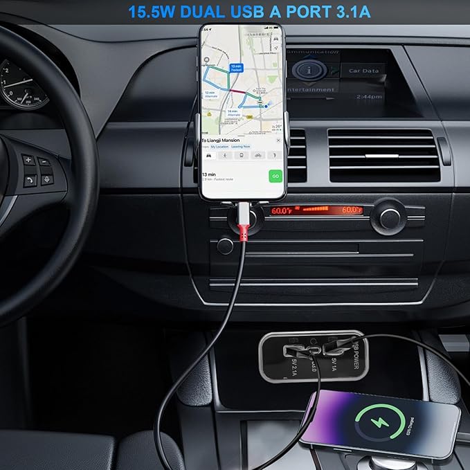 4PCS Gibbab 3 Ports 12V RV USB Outlet 45.5W, PD3.0 Type-C Quick Charge & Dual USB A Port 3.1A Panel Wall Mount, Automotive Car Socket Charger Adapter for RV Marine Boat Bus ATV Motorcycle Truck