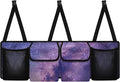 CLOHOMIN Starry Sky Car Trunk Organizer Purple Car Trunk Organizers Fashion Backseat Hanging Storage Car Accessories Backseat Car Organizer for SUV Trucks Sedan