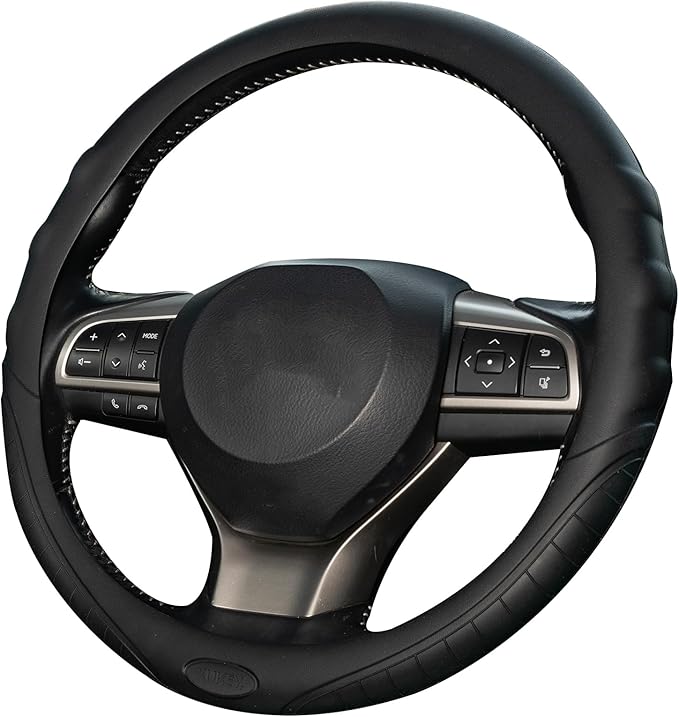 AUTOXBERT Universal Silicone Steering Wheel Cover Auto Car Silicone Great Grip Anti-Slip Steering Cover fits Most Cars, SUVs, Trucks, and Vans
