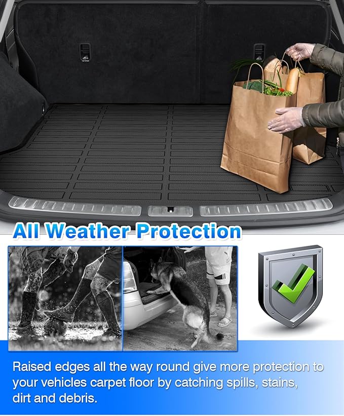 Cartist Floor Mats and Cargo Liner Fit for Forester 2019 2020 2021 2022 2023 2024 All Weather Floor Mat Heavy Duty Carpet Protection (Not Fit Models with Subwoofer on Trunk Side)