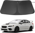 Windshield Sun Shade Custom Fit for 2008-2015 Subaru Impreza WRX/WRX STI Accessories Foldable Sunshade Sun Blocker Protect Car from Sun Rays & Heat Damage Keep Car Cooler