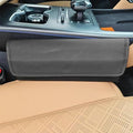 Car Seat Gap Filler Organizer, Leather Waterproof Auto Front Seat Storage Box, Portable Car Seat Side Pocket Organizer, Vehicle Interior Storage Accessory for Phone Glasse Key Card (Black)