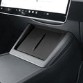 for 2024 Tesla Model 3 2025 Model Y Wireless Charging Anti-Slip Mat Silicone Protective Pad for Tesla Accessories (Black)