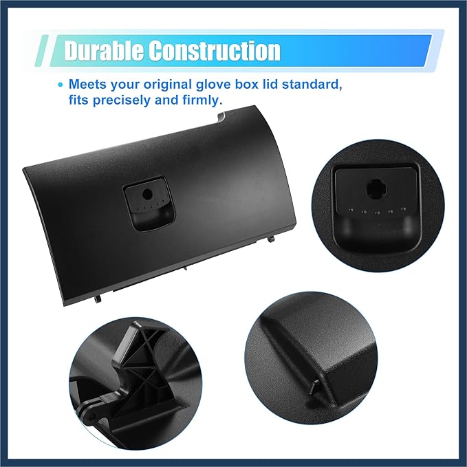 Dash Glove Box Door Lid Cover for Volkswagen Beetle 2006-2010 Glove Compartment Lid No.1C1880247R Black Stylish Design