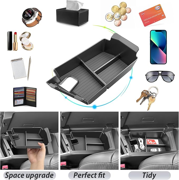 SKTU for 2024 2025 2026 Dodge Charger Center Console Organizer for 2024 2025 2026 Dodge Charger Daytona Center Console Tray Charger Daytona ABS Console Tray Dodge Charger 2024 2025 2026 Accessories