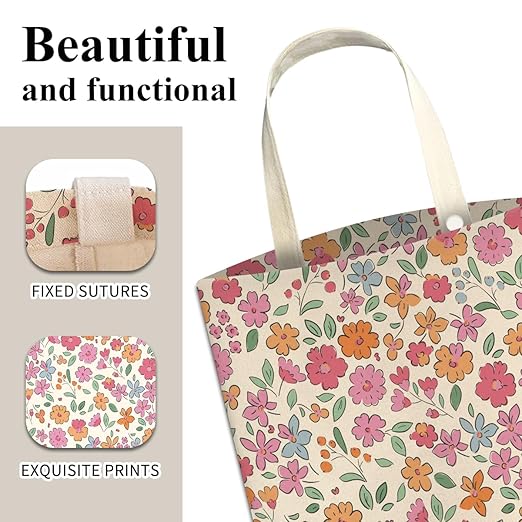 ABUIFDK Car Trash Can, Cute Car Trash Bag, Hanging Car Organizer and Storage Bag, Trash Bin for Car Accessories, Vehicle, Travelling, Camping Cute Colorful Floral