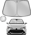 Fonowka Windshield Sun Shade for 2020-2025 Toyota Corolla Hybrid Sedan(Not for Corolla Cross) Foldable Sun Sunshade for Car Front Window Automotive Interior Protector Custom Fit Accessories