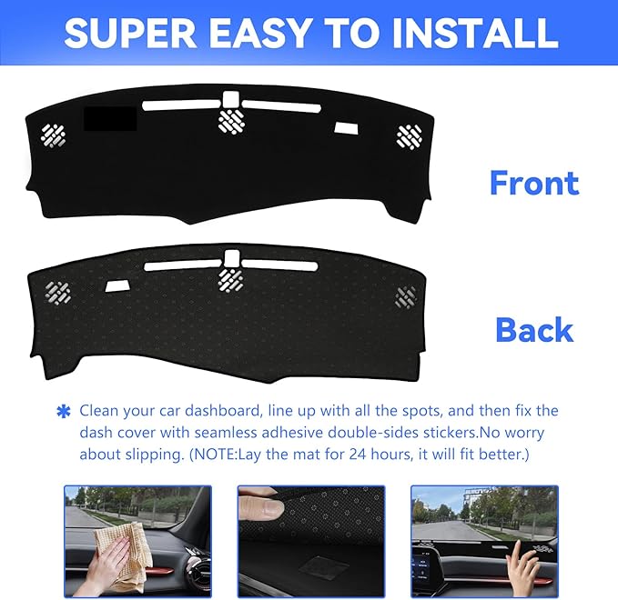 Dashboard Cover for 2025 2026 Chevy Chevrolet Equinox (Not for EV), Non-Slip Dashboard Protector & Sunshield, UV-Blocking, Anti-Glare Dash Mat Pad