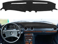 Dash Cover Mat Custom Fit for Mercedes Benz W123 300D 300CD 300TD 230 240D 280E 280CE Without Cutout for Speakers, Dashboard Cover Pad Carpet Protector (Black) F143