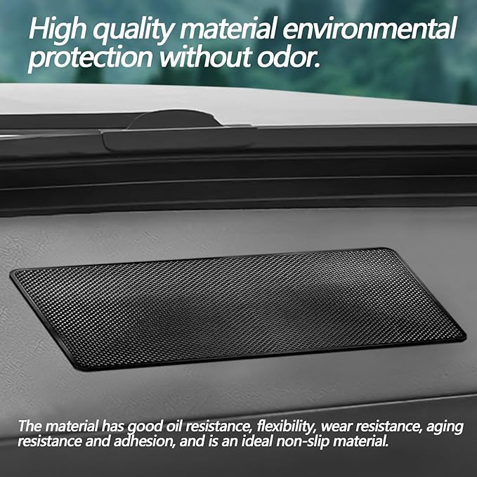 Dashboard mat Rubber Non-Slip mat, 10.6"x5.9" Size car Non-Slip mat, car Dashboard Accessories for car Interior Organizer.