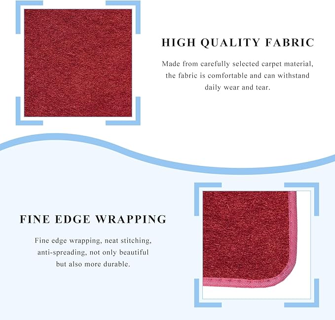 4PCS Car Floor Mats, Waterproof Non-Slip Car Floor Liners with Safety Heel Pad, All-Weather Wear-Resistant Mats Heavy Duty Universal Carpets for Truck SUV Van Sedan (Wine Red)