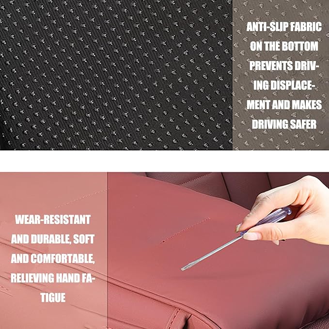 for Corvette C7 Stingray/C7 Grand Sport/C7 Z06 2013-2019 Center Console Protector Pad Car Armrest Cushion PU Leather Waterproof Centre Console Armrest Cover,A-33 * 21cm