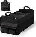 MIU COLOR Trunk Organizer for SUV, Collapsible Car Organizer, 12 Pockets Trunk Organizer for Car, Non-Slip Trunk Storage Organizer for Sedans, Van, Grocery, Large 3 Compartments 32"×13"×12"