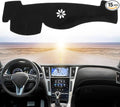 Dashboard Dash Cover Mat Carpet Compatible with 2008-2013 Infiniti G25/G35/G37;2014-2015 Infiniti Q40/Q60.