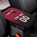 Custom Football Car Armrest Covers Universal Auto Center Console Pad Car handrail Box Cushion Personalized Add Name & Number Fans Gift Fit Suit for SUV Truck Sedan Van