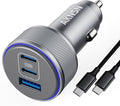 iPhone 17 USB-C Car Charger, 167.5W Max 3-Port Type-C Fast Charging Cigarette Lighter,Charger Adapter for iPhone 16/15/14/13,Samsung S24/S23/S22,Pixel,iPad Air,AirPods,Android