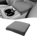 KBH Center Console Armrest Cover for Ford F150 2004 2005 2006 2007 2008 2009 2010, 40/20/40 Jump Seat, Middle Console Cushion Thick Pad, Vinyl Leather Trim, Anti-Scratch, Gray