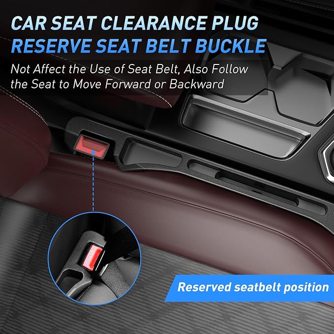 Car Seat Gap Filler 2Pack, Inserts Between Seats Console with Organizer Storage Upgraded Phone Holder Car Side Seat Gap Fillers Cars Front Seats Fill Plug Car Essentials for Vehicle SUV Truck (Black) | Organizer Storage, Cars Front Seats, Fill Plug, Ca...