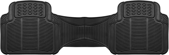 WYLF Automotive Floor Mats Climaproof Trimmable Non-Slip Vinyl Floor Mats-Full Set Black for Cars, Universal Fit, Floor Mats for Sedan, SUV, Truck Floor Mats