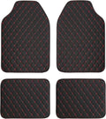 COLINOO Luxury Leather Car Mats Universal Fit Car Floor Mats All Weather Car Mats Full Set for Car SUV Van & Truck