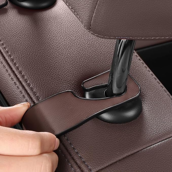 HAOTULE New car headrest Rear seat Multifunctional Storage Box, partition Design, with Cup Holder, Tissue Box, headrest Hook, Suitable for Children and Adults, car Travel Accessories（Red）