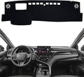 KEYOOG Dashboard Cover Dash Mat Fit for to-yota Camry 2024-2018 (with HUD Models),Car Dash Board Mat Anti-Glare Carpet,Non-Slip Pad Sunshield Protector (Black)