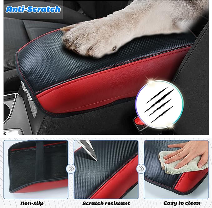 SHAOHAO for 2024 2025 Subaru Ascent Car Armrest Cover for 2019-2023 2024 2025 Subaru Ascent Accessories Center Console Cover Ascent 2023 2024 2025 Arm Rest Console Lid Protector Cushion Cover Pad