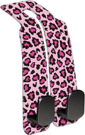 AEWNUNK Car Seat Headrest Hooks for Purses and Bags Abstract Pink Leopard 1 Pack Bag Purse Holder for Car with Double Metal Hooks Car Purse Hanger Hanging Accessories