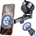 for MagSafe Magnetic Phone Holder for Car [2026 Upgraded Strongest Magnet] Car Mount Cell Stand for Dashboard Windshield Vent Compatible with iPhone 17/16/15/14/13/12 Android etc-Purple