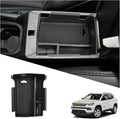 Ruiya 2022-2026 Jeep Compass Center Console Organizer for Jeep Compass Accessories ABS Material Middle Console Organizer Compatible with 2022-2026 Jeep Compass Interior Accessories