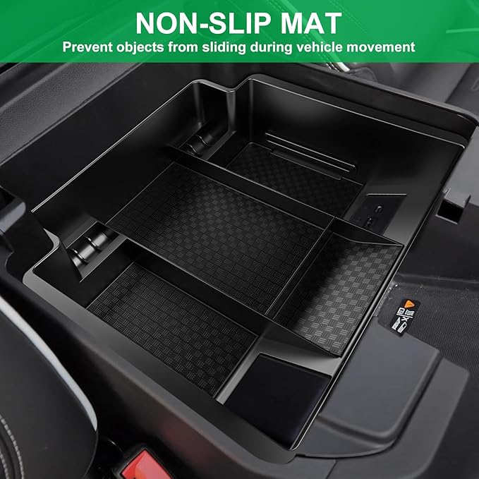 Wexyldra Center Console Organizer for 23-25 Chevy Silverado & GMC Sierra 1500, Refreshed 22-25 Silverado/Sierra 1500 Models, 24-25 Silverado/Sierra 2500HD 3500HD(Full Console w/Bucket Seats ONLY)