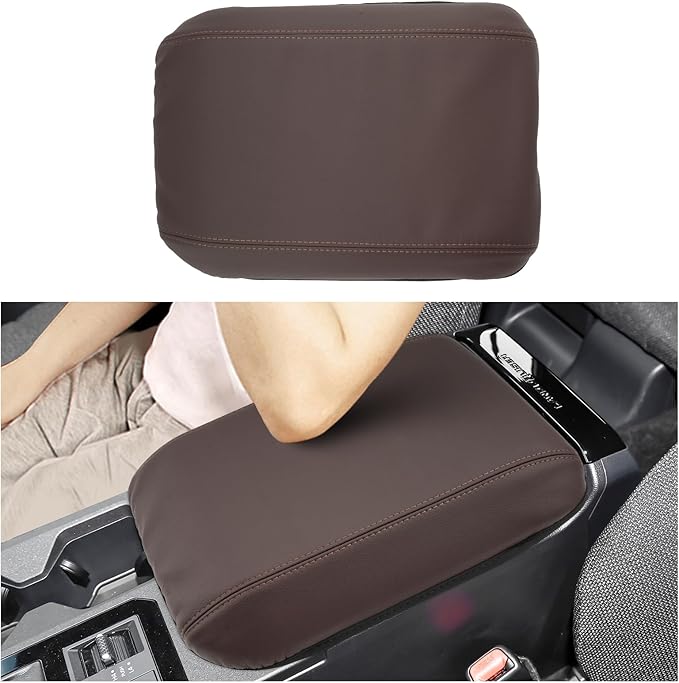 SXCY for 2024 2025 2026 Land Cruiser Armrest Cover for Toyota Land Cruiser 2025 2026 Center Console Cover 2024 2025 2026 Land Cruiser Center Console Cover for 2025 2026 Land Cruiser (Tan Line (Thin))