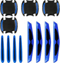 12 PCS Car Door Handle Scratch Protector, Door Handle Protectors for Vehicles, Easy Installation, Waterproof Self-Adhesive Decoration, Universal for Cars (Blue)